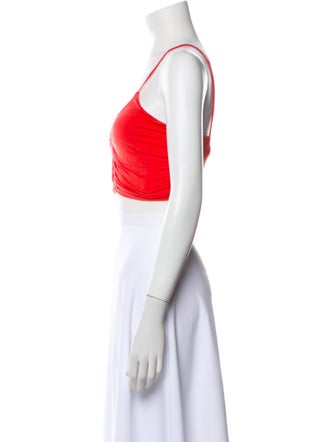 Rachel Comey Scoop Neck Sleeveless Crop Top