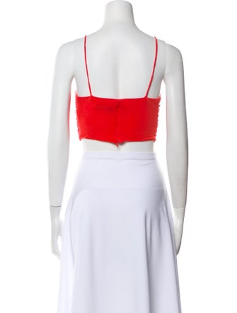 Rachel Comey Scoop Neck Sleeveless Crop Top