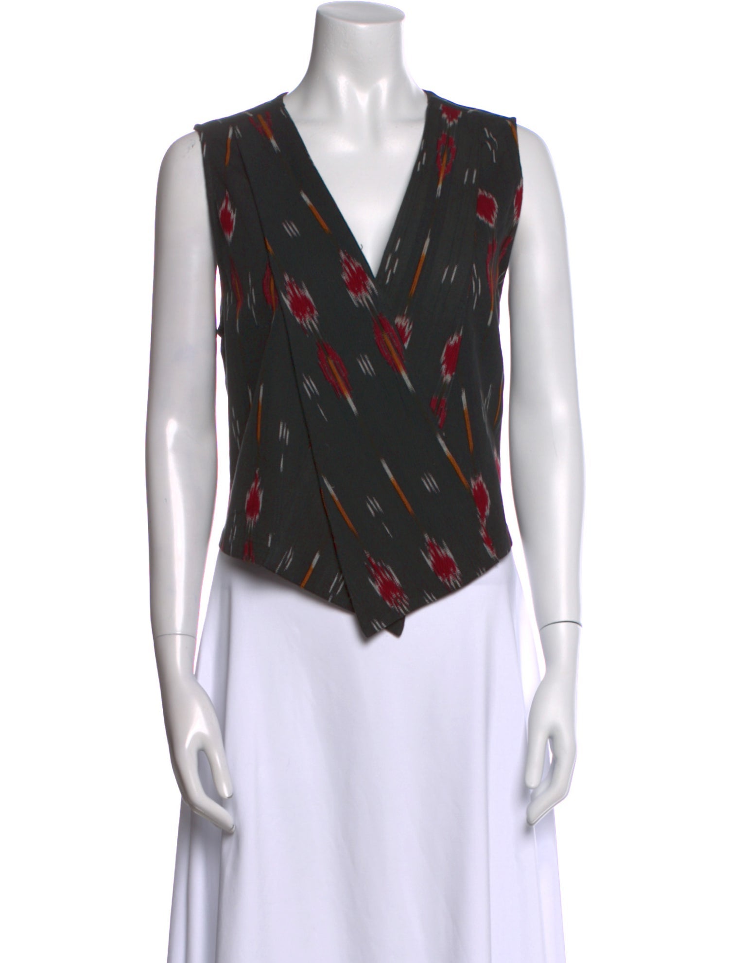 Rachel Comey Printed V-Neck Top