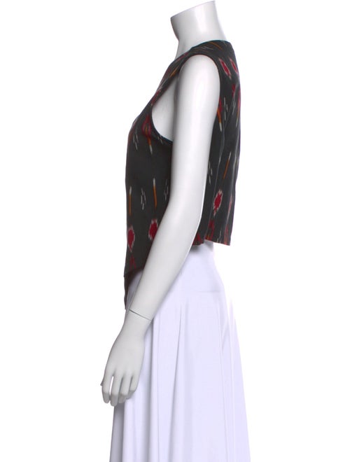 Rachel Comey Printed V-Neck Top