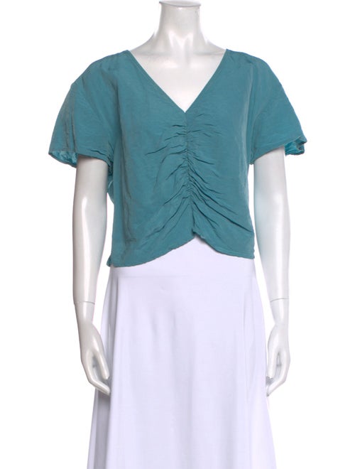 Rachel Comey Linen V-Neck Crop Top