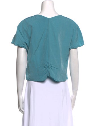 Rachel Comey Linen V-Neck Crop Top