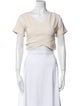 Rachel Comey V-Neck Short Sleeve Crop Top