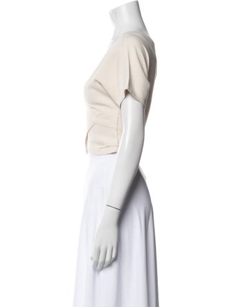 Rachel Comey V-Neck Short Sleeve Crop Top