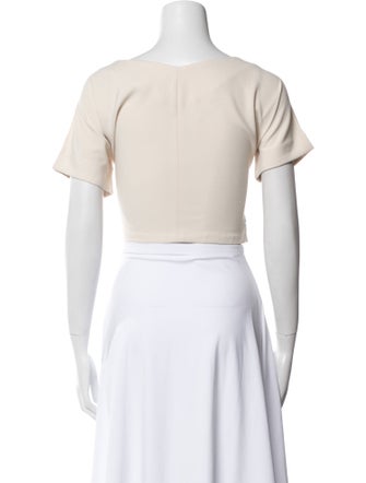 Rachel Comey V-Neck Short Sleeve Crop Top