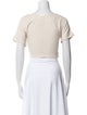Rachel Comey V-Neck Short Sleeve Crop Top