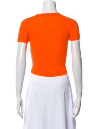Rachel Comey Alpaca Crew Neck Crop Top