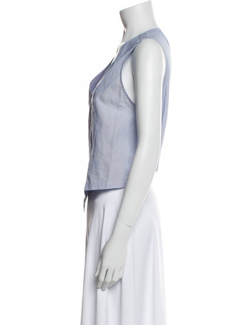 Rachel Comey Striped V-Neck Crop Top