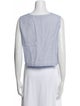 Rachel Comey Striped V-Neck Crop Top