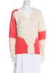 Rachel Comey Alpaca Colorblock Pattern Sweater