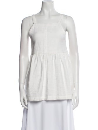 Rachel Comey Square Neckline Sleeveless Top