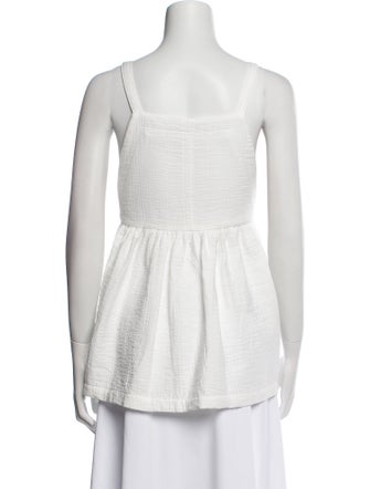Rachel Comey Square Neckline Sleeveless Top