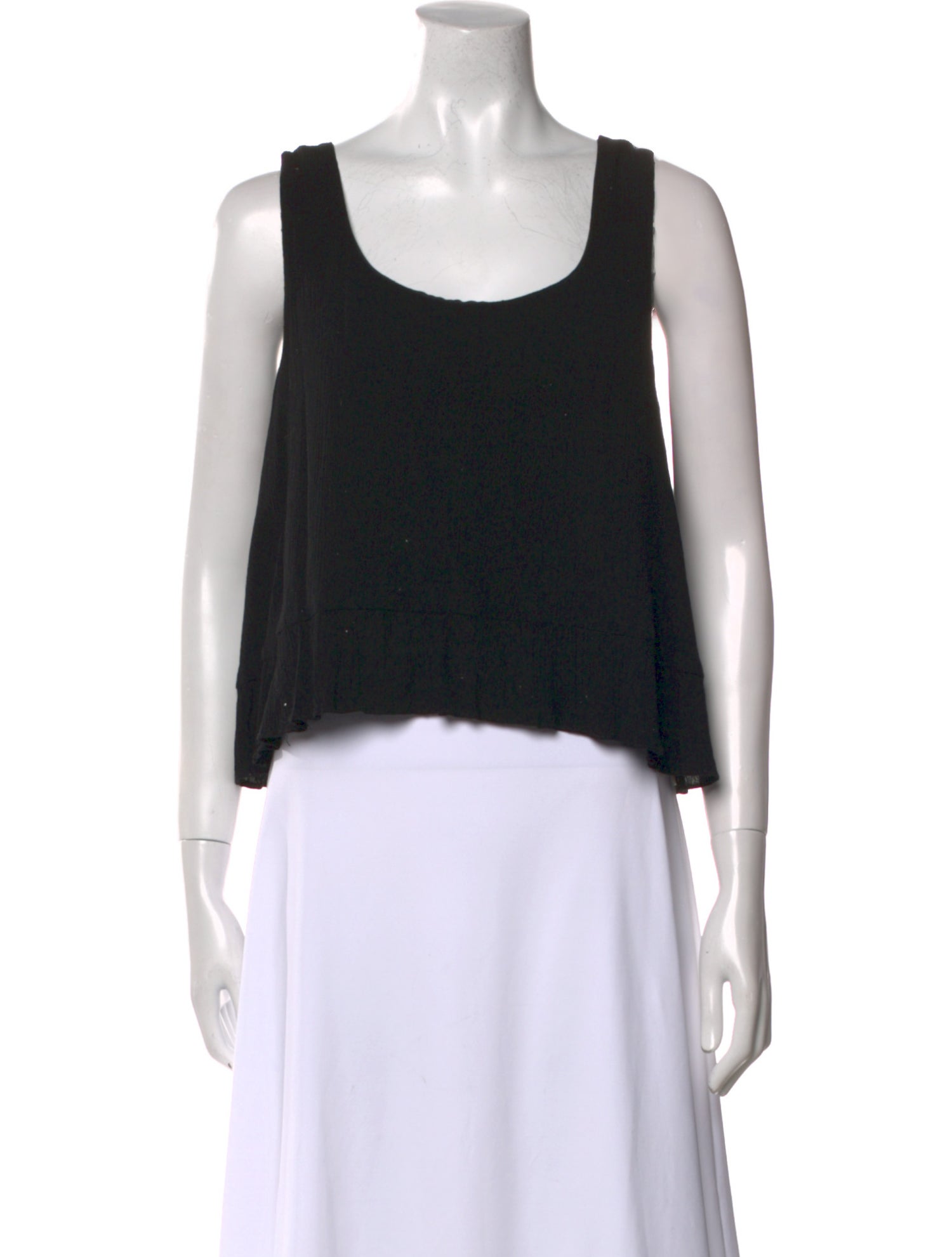 Rachel Comey Scoop Neck Sleeveless Crop Top