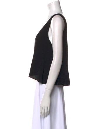 Rachel Comey Scoop Neck Sleeveless Crop Top