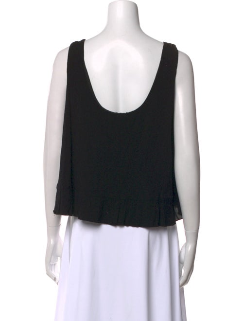 Rachel Comey Scoop Neck Sleeveless Crop Top