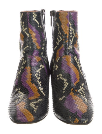 Rachel Comey Embossed Leather Animal Print Boots