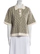 Rachel Comey Printed Short Sleeve Polo