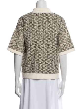 Rachel Comey Printed Short Sleeve Polo