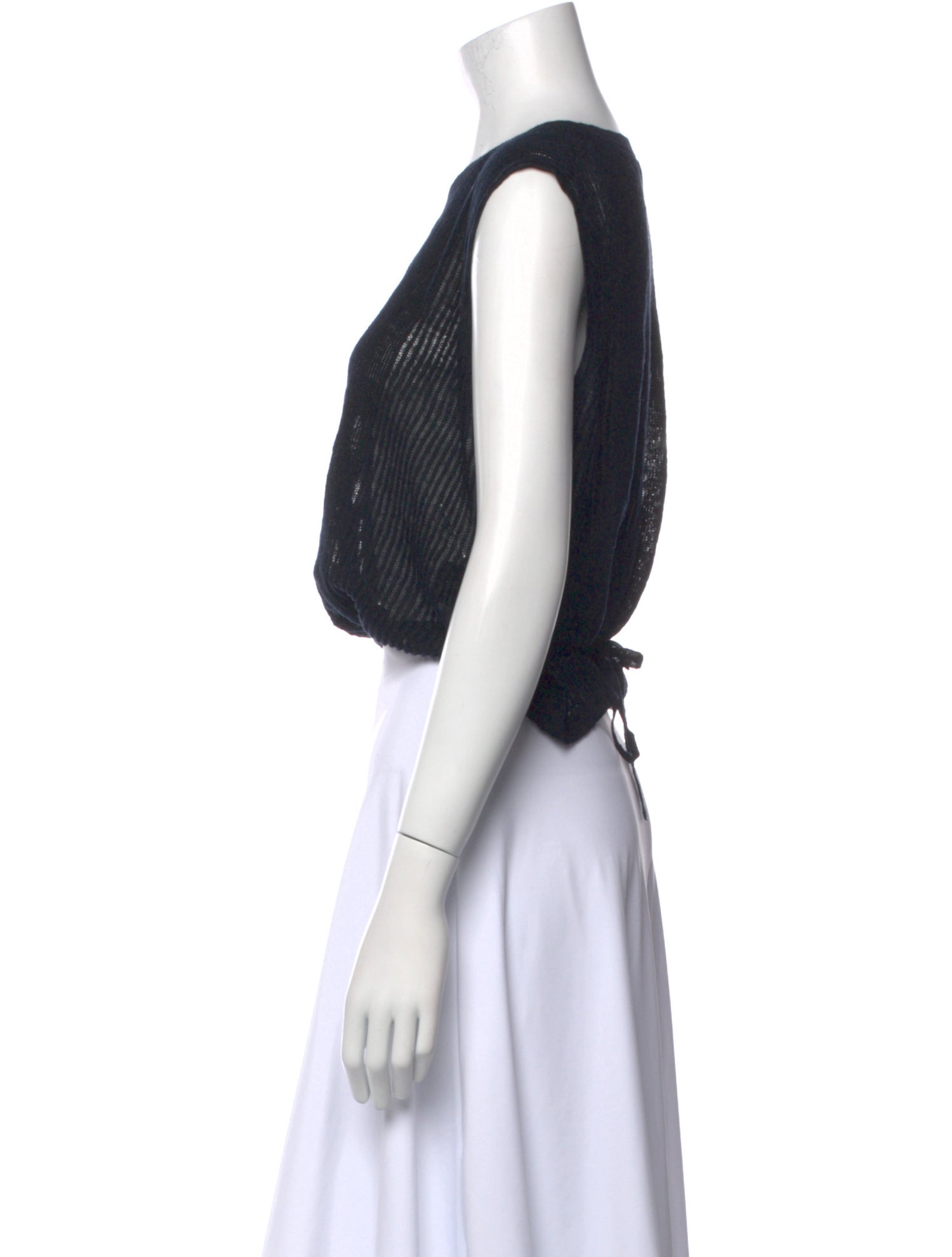 Rachel Comey Cable Knit Crew Neck Crop Top