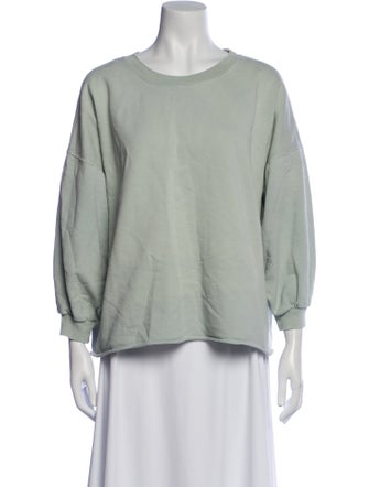 Rachel Comey Crew Neck Three-Quarter Sleeve Sweatshirt