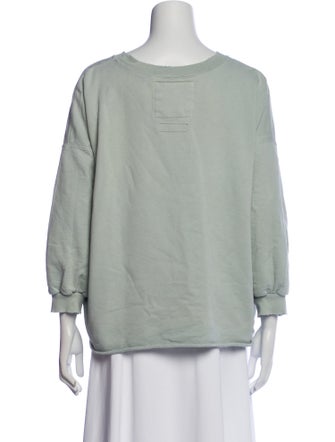 Rachel Comey Crew Neck Three-Quarter Sleeve Sweatshirt