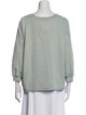 Rachel Comey Crew Neck Three-Quarter Sleeve Sweatshirt