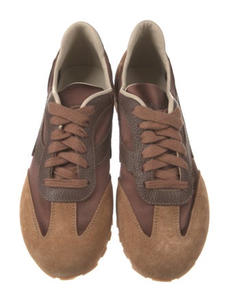 Rachel Comey Suede Colorblock Pattern Sneakers