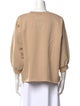 Rachel Comey Crew Neck Three-Quarter Sleeve Sweatshirt