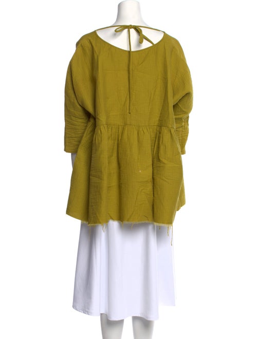 Rachel Comey V-Neck Three-Quarter Sleeve Blouse