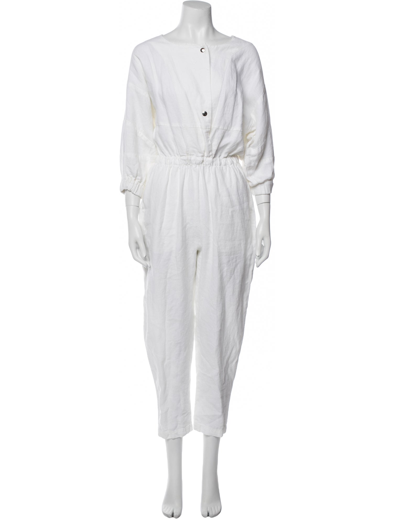 Rachel Comey Linen Bateau Neckline Jumpsuit