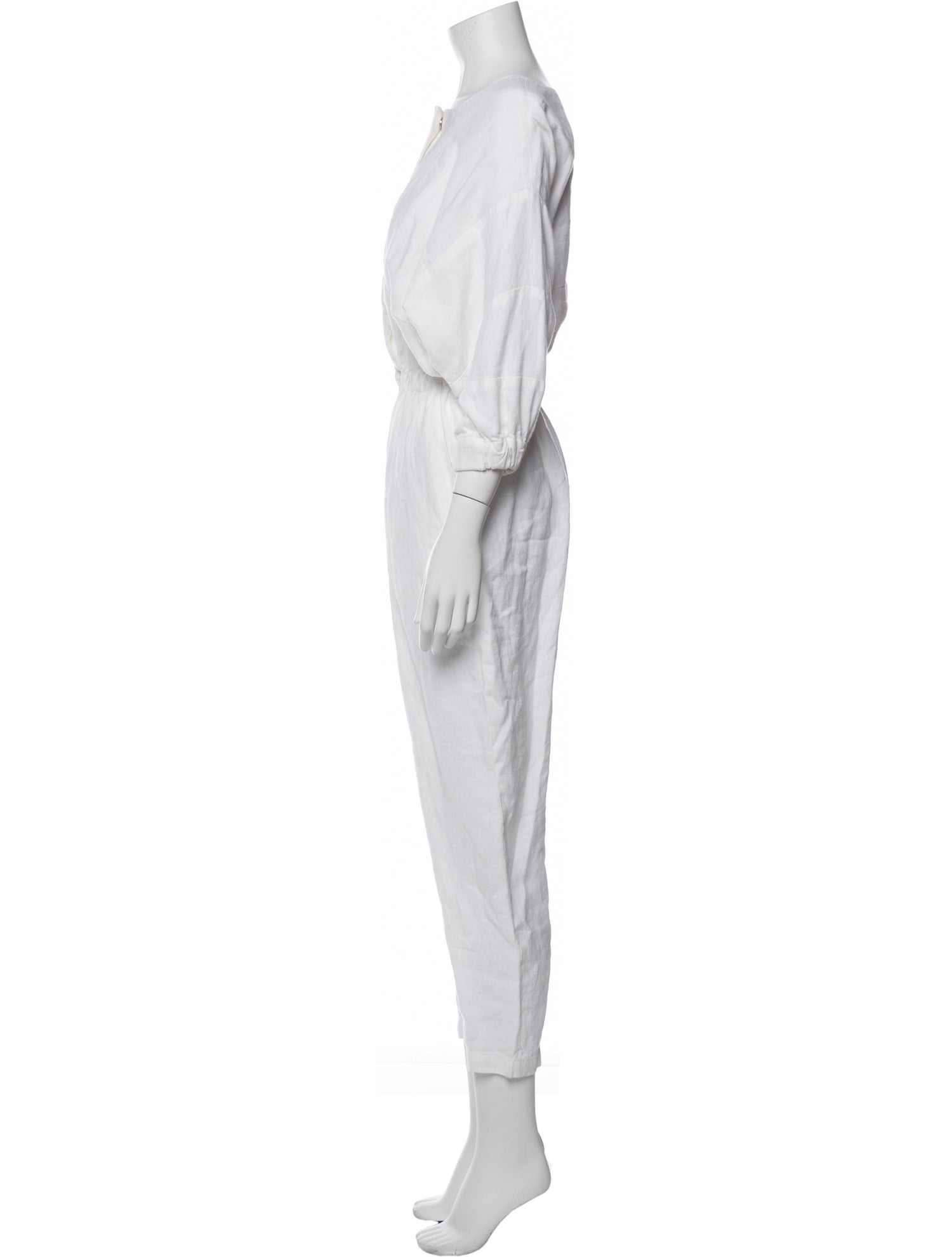 Rachel Comey Linen Bateau Neckline Jumpsuit