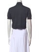 Rachel Comey Silk Mock Neck Crop Top