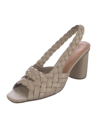 Rachel Comey Leather Braided Accents Slingback Sandals