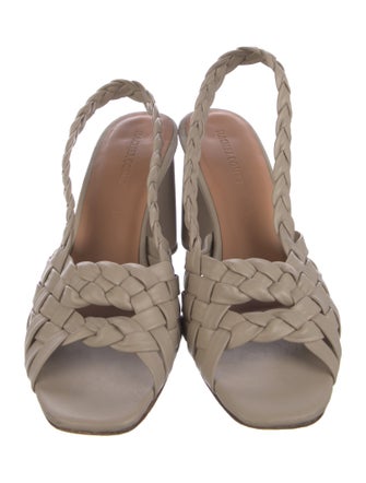 Rachel Comey Leather Braided Accents Slingback Sandals