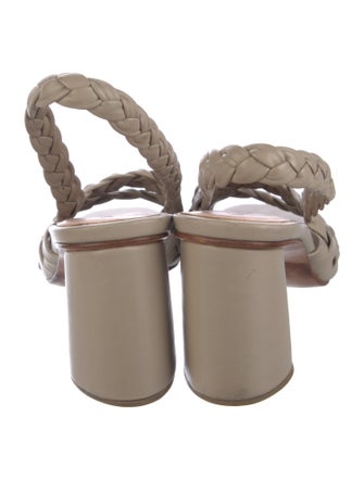 Rachel Comey Leather Braided Accents Slingback Sandals