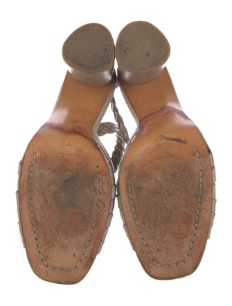 Rachel Comey Leather Braided Accents Slingback Sandals