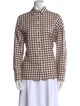 Rachel Comey Plaid Print Long Sleeve Button-Up Top