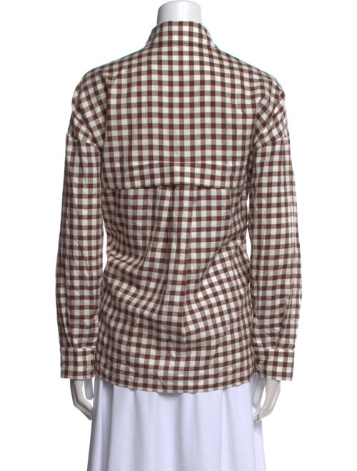 Rachel Comey Plaid Print Long Sleeve Button-Up Top