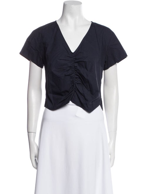 Rachel Comey V-Neck Short Sleeve Crop Top