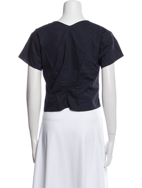 Rachel Comey V-Neck Short Sleeve Crop Top