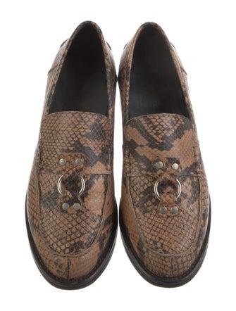 Rachel Comey Snakeskin Animal Print Loafers