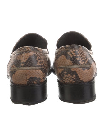 Rachel Comey Snakeskin Animal Print Loafers
