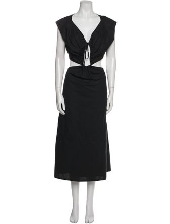 Rachel Comey V-Neck Midi Length Dress