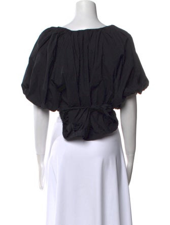 Rachel Comey V-Neck Short Sleeve Crop Top