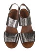 Rachel Comey Leather Animal Print Slingback Sandals