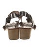 Rachel Comey Leather Animal Print Slingback Sandals