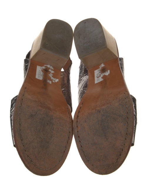 Rachel Comey Leather Animal Print Slingback Sandals