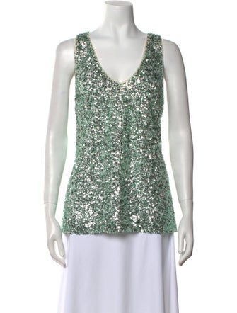 Rachel Comey Printed Scoop Neck Top