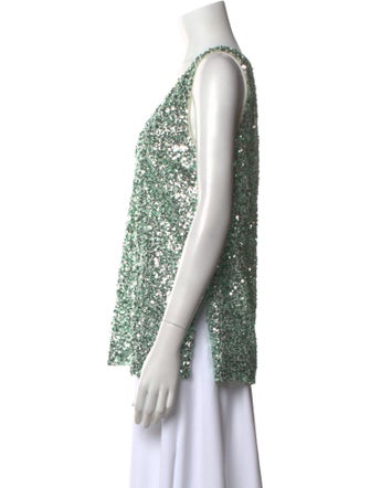 Rachel Comey Printed Scoop Neck Top