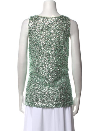 Rachel Comey Printed Scoop Neck Top